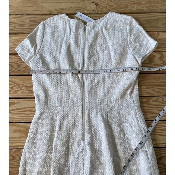 NWT DE Collection Frayed Edge Dress Size Large Women’s Egret MSRP $49.99 - Picture 7 of 7